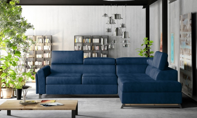 Ontwerper Bank Bank Hoekbank Stoffering Set Woonlandschap L-Vorm Stof
