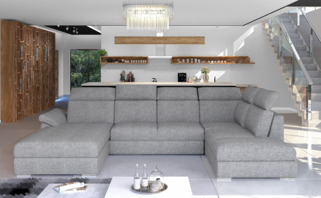 Hoekbank Stof Hoekbank U-vorm Bank Bank Ontwerp Bank Bekleding Textiel Modern