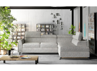 Ontwerper Bank Bank Hoekbank Stoffering Set Woonlandschap L-Vorm Stof