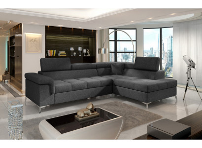 Hoekbank L-vorm Bank Bank Ontwerp Bekleding Slaapbank Textiel Bedfunctie Textiel