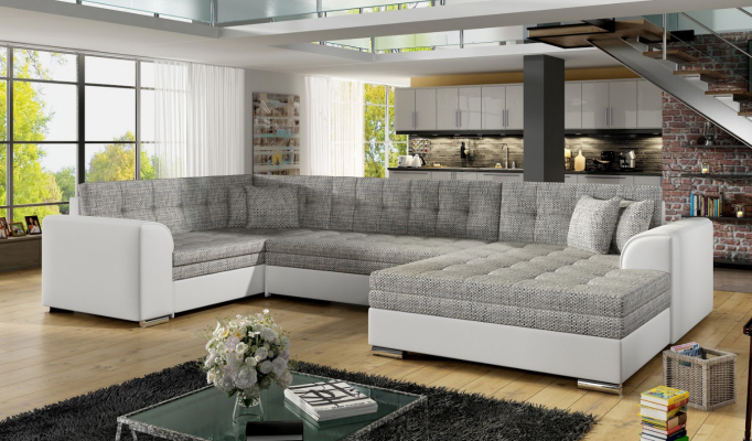 Ontwerp hoekbank met slaapfunctie bank bank bekleding banken bankstellen.