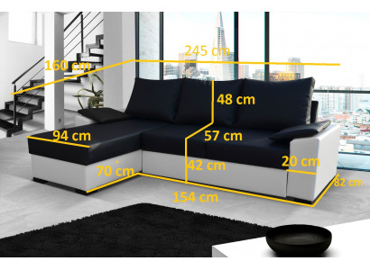Multifunctionele bedfunctie opbergbox slaapbank hoekbank bank banken bank
