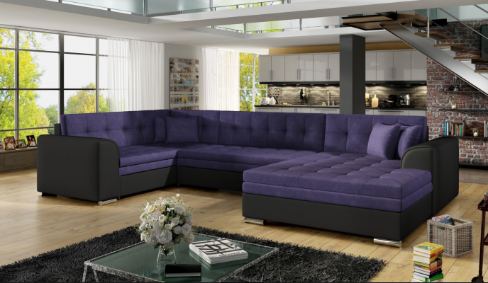 Ontwerp hoekbank met slaapfunctie bank bank bekleding banken bankstellen.