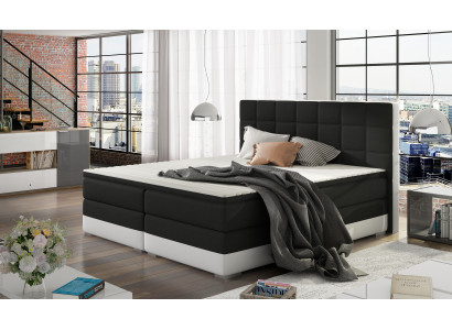 Leren bed Gestoffeerd bed Boxspring bedden Bedlade 180x200cm Matras