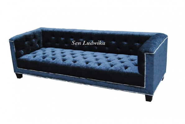 Elegante design bank gestoffeerde Chesterfield bank bankstellen banken driezits fluweel