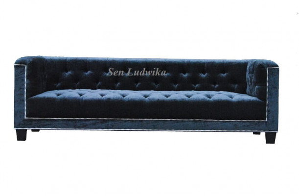 Elegante design bank gestoffeerde Chesterfield bank bankstellen banken driezits fluweel