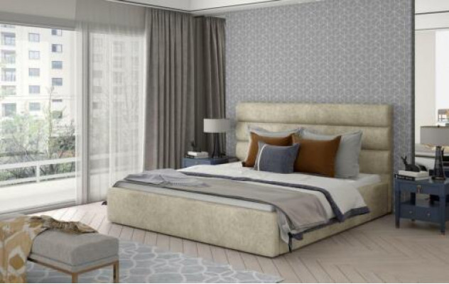 Ontwerper bed gestoffeerd bed koninklijk bed tweepersoonsbed slaapkamer NIEUW