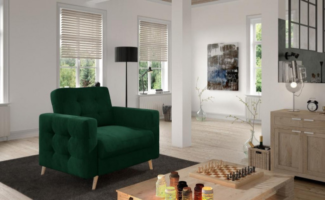 Fauteuil Stoel Eetkamer Tv-lounge Zitplaats Groen Modern Ontwerp Gestoffeerde Stoel Nieuw