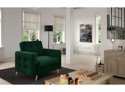 Fauteuil Stoel Eetkamer Tv-lounge Zitplaats Groen Modern Ontwerp Gestoffeerde Stoel Nieuw
