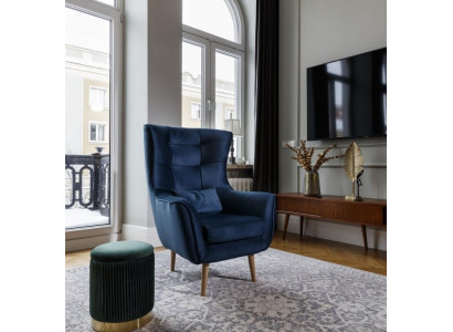 Fauteuil Club Lounge Ontwerper Leuning Stoel Gestoffeerde Bank 1-Zitter Nieuwe Stoffering