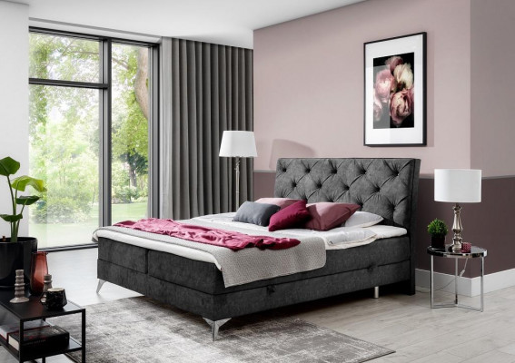 Bed textiel bekleding dubbel design barok moderne stijl Chesterfield bedden hotel