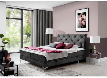 Bed textiel bekleding dubbel design barok moderne stijl Chesterfield bedden hotel