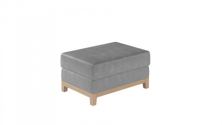 Ontwerp Beklede Poef Voetenbank Ottomanen Zitje Chaise Gestoffeerd Poef Blauw