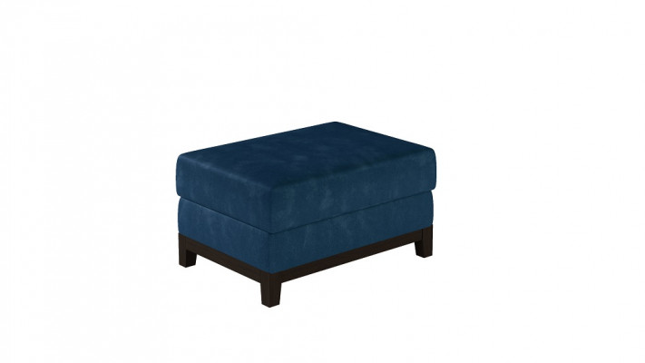 Ontwerp Beklede Poef Voetenbank Ottomanen Zitje Chaise Gestoffeerd Poef Blauw