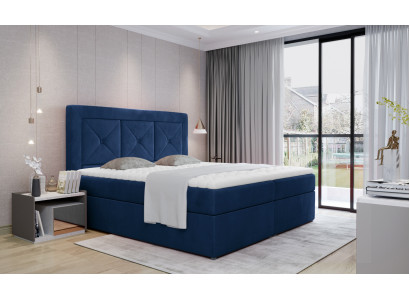 Luxe fluwelen bedden Koninklijk leren bed Paleis hotel tweepersoonsbed Nieuw