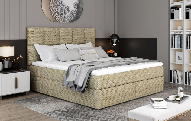 Ontwerper gestoffeerd bed Bed Bedden Tweepersoonsbed Echtelijk bed Designer bed Boxspring