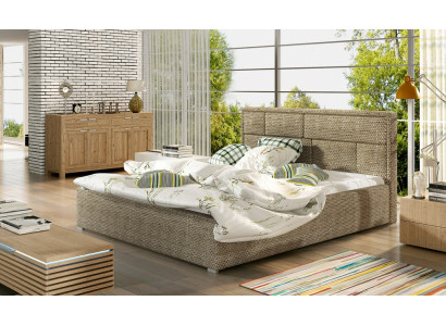 Designer bed slaapkamer bedden textiel hotel luxe gestoffeerd robuust