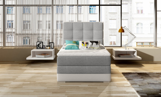 Luxe designer gestoffeerd bed Bedden Designer bed NIEUW 90x200cm