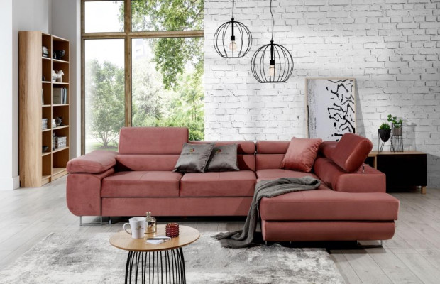 Woonlandschap L-vorm Hoekbank Textiel Ontwerp Bekledingsset Bank Hoek Hoekbank