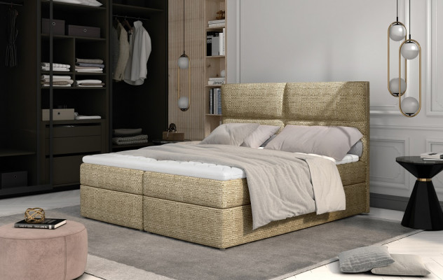 Luxe slaapkamer bed bekleding ontwerp luxe dubbele hoteldecor bedden