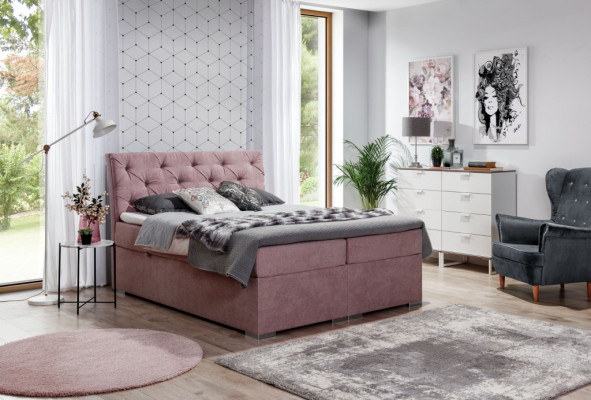 Bedframe Chesterfield Bed Gestoffeerd Bed Tweepersoonsbed Groot XXL Designer Bed Nieuw