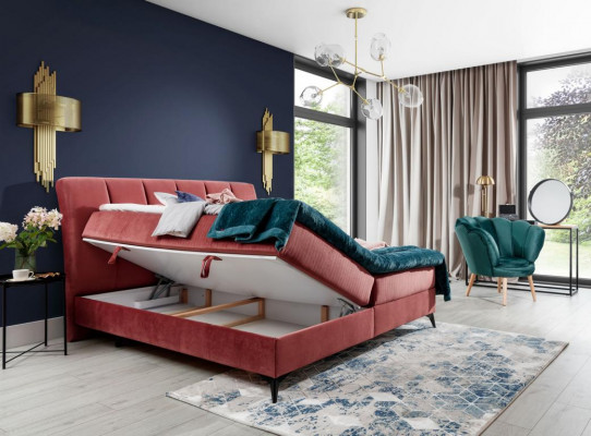 Polsterontwerp Bed Luxe Dubbel Hotelbedden Tweepersoons Slaapkamer Textiel 180x200cm