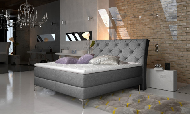Ontwerpersbed Slaapkamer Bedden Textiel Hotel Bekleding Chesterfield Boxspring