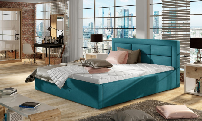 Ontwerper bed slaapkamer bedden textiel decoratie hotel luxe gestoffeerd Robuust