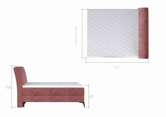 Boxspring bedden bed bedbekleding ontwerper hotel tweepersoons decoratie luxe ontwerp