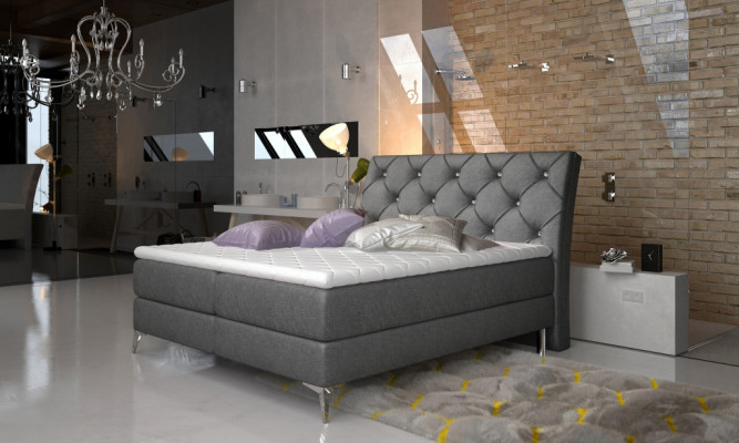 Ontwerpersbed Slaapkamer Bedden Textiel Hotel Bekleding Chesterfield Boxspring