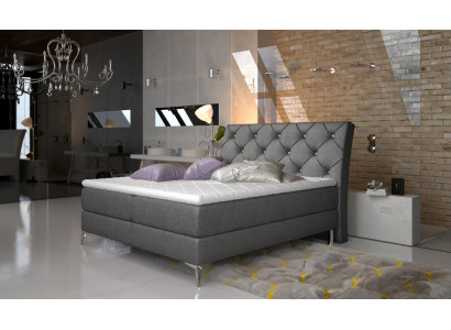 Ontwerpersbed Slaapkamer Bedden Textiel Hotel Bekleding Chesterfield Boxspring