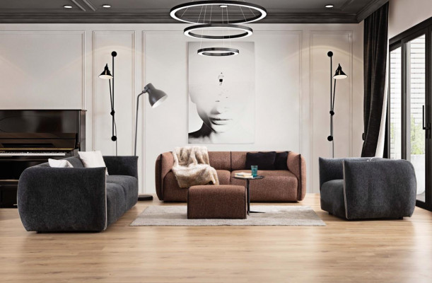 Sofagarnituur Bankstel Set 4+3+1 Zit Meubelgroep Garnituur Sets 3-delig Nieuw