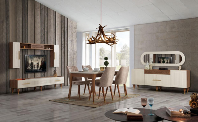 Eettafel Eetkamer Stijl Modern Ontwerp Tafel Hout Meubels Luxe Tafels