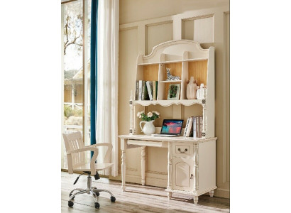 Set bureaukast + bureaustoel bureau met laden PC-tafel 2-delig.