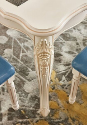Eetkamer meubels Eettafel 6 x Stoel Eet set Hout Keuken Groep Garnituur Nieuw 7-delig.