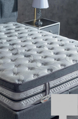 Slaapkamer set Grijs Bed Ontwerp Modern Luxe 2x Nachtkastjes 3-dlg.