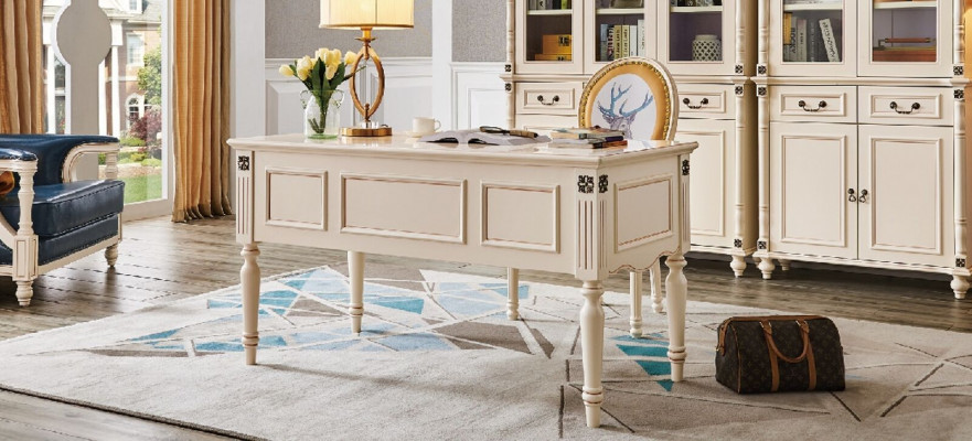 Bureaustoel Bureau Klassiek kantoormeubilair Tafel 2-delige set Nieuw
