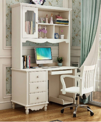 Boerderij bureau stoel kantoortafel pc tafel bureaus 2-delig tafels nieuw
