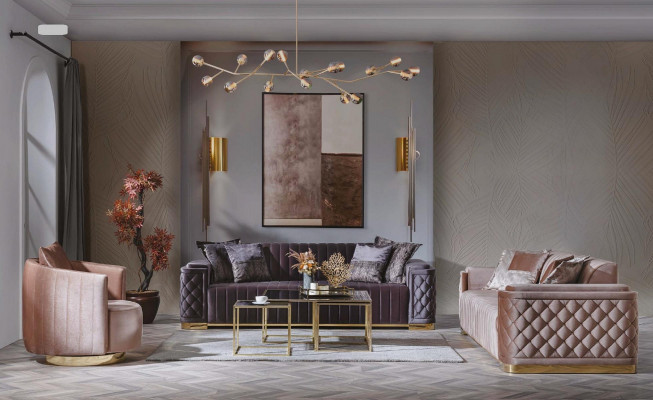 Luxe bank xxl Bank grote banken 246 cm Fluwelen designmeubels banken stof