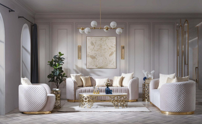 Luxe bankstel bank 3+1 meubelbank bankstel Chesterfield 2-delig.