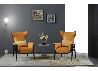 Ontwerp fauteuil 1-zits 70 x 90 cm Woonkamer Eenzits Bank Sofa Lounge Club