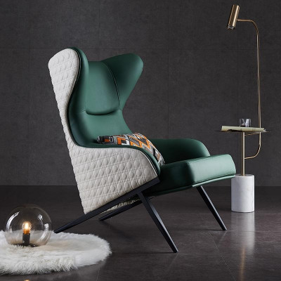 Woonkamer eenzitter bank bank lounge club hotel luxe moderne