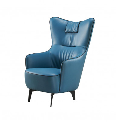 Oranje leren fauteuil 76 x 80 cm Luxe ontwerp meubilair