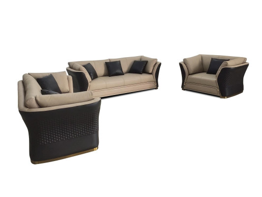 Fauteuil Design Bank Bank Bank Ontspannen Lounge Lederen TV Luxe Club Bekleding