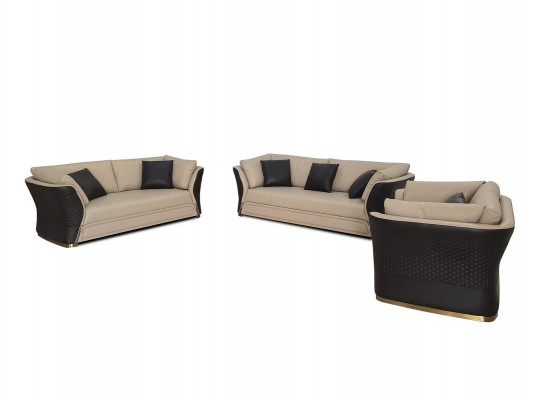 Fauteuil Design Bank Bank Bank Ontspannen Lounge Lederen TV Luxe Club Bekleding