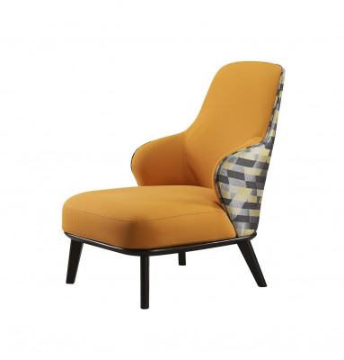 Moderne fauteuil gestoffeerde fauteuil oorbank bank designer clubstoel leuning