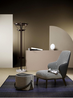 Moderne fauteuil gestoffeerde fauteuil oorbank bank designer clubstoel leuning