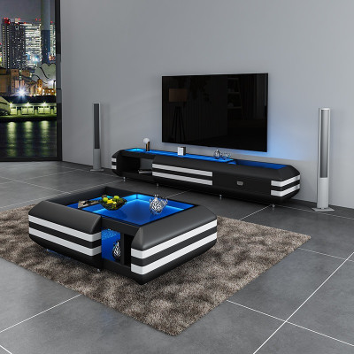 Sideboard Leder RTV verlichte woonkamer meubels Designer tv-meubel