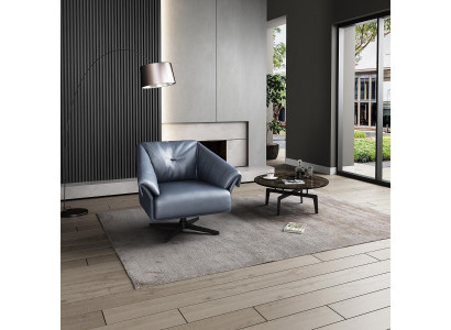 Fauteuil Ontwerp Luxe Relax Club Lounge Eenpersoons Bekleding Stof Leer