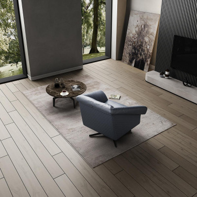 Fauteuil Ontwerp Luxe Relax Club Lounge Eenpersoons Bekleding Stof Leer